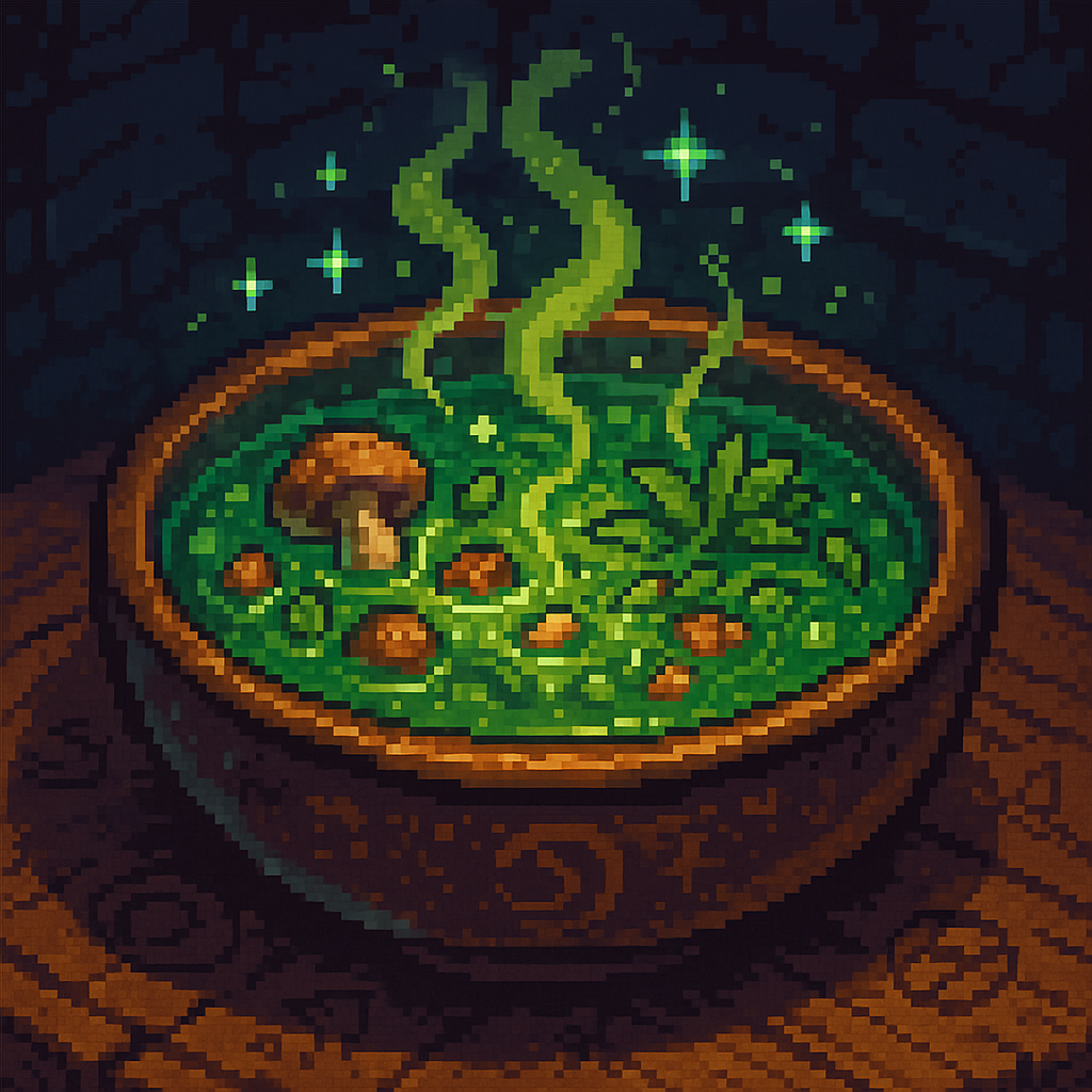 Wizard's Soup - magical soup with herbs and stars